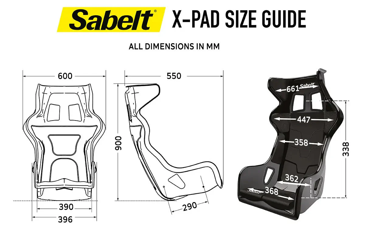 Sabelt X-Pad Rallycross Racing Seat | Waterproof - Image 5