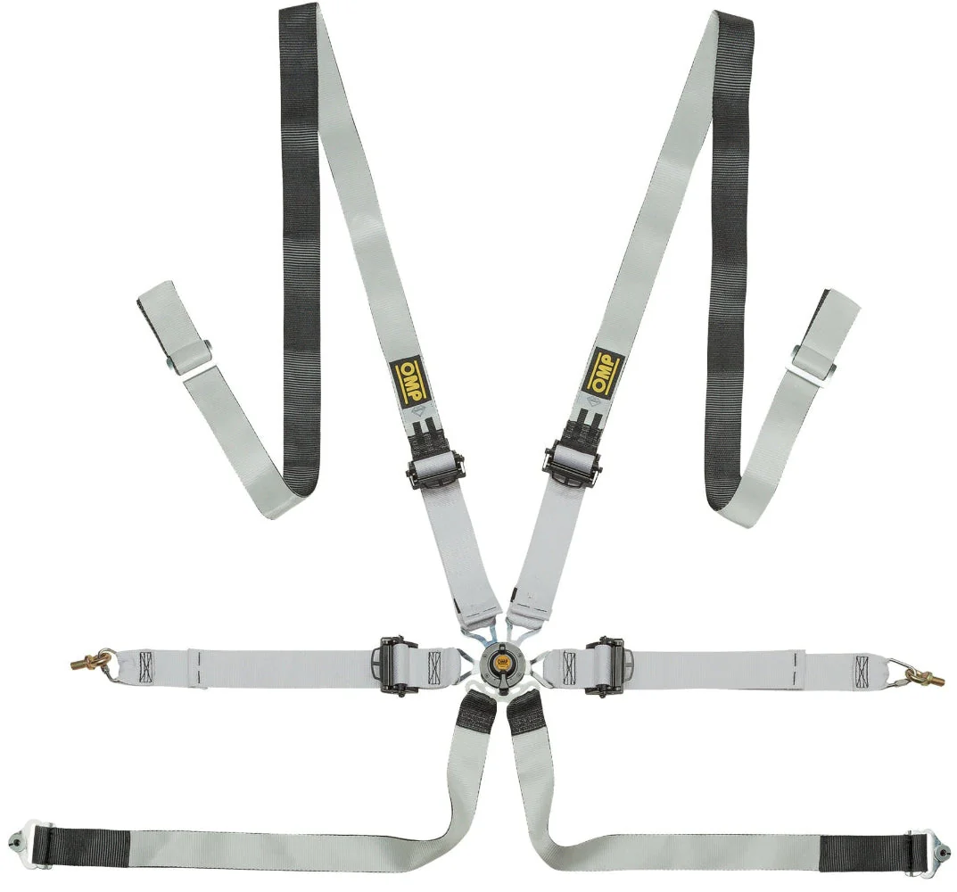 SAFETY HARNESS ONE-D 2" PULL DOWN BLACK/WHITE FIA 8853-2016