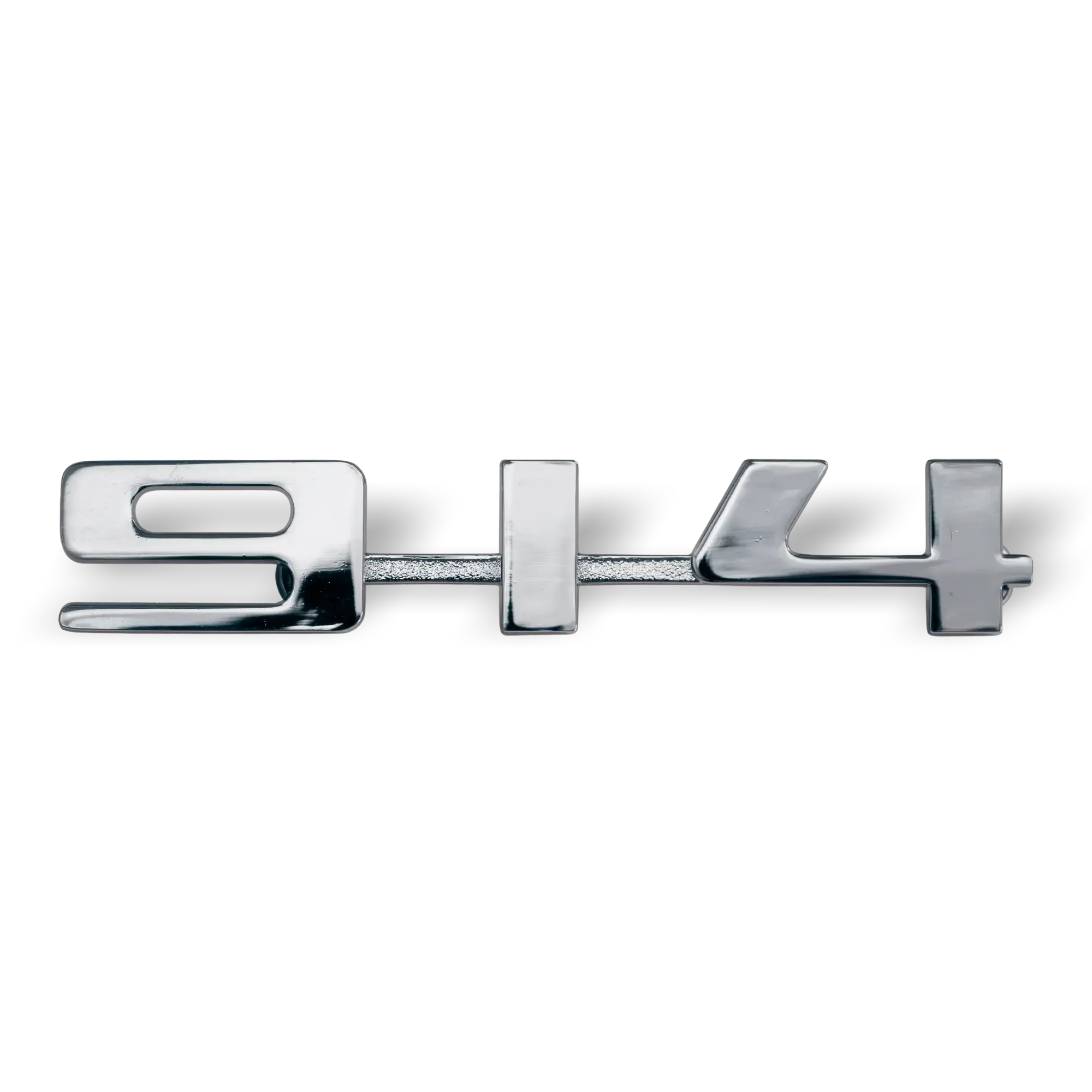 914Rubber Silver Metal 914 Emblem with Hardware for Porsche 914 (1970-76)