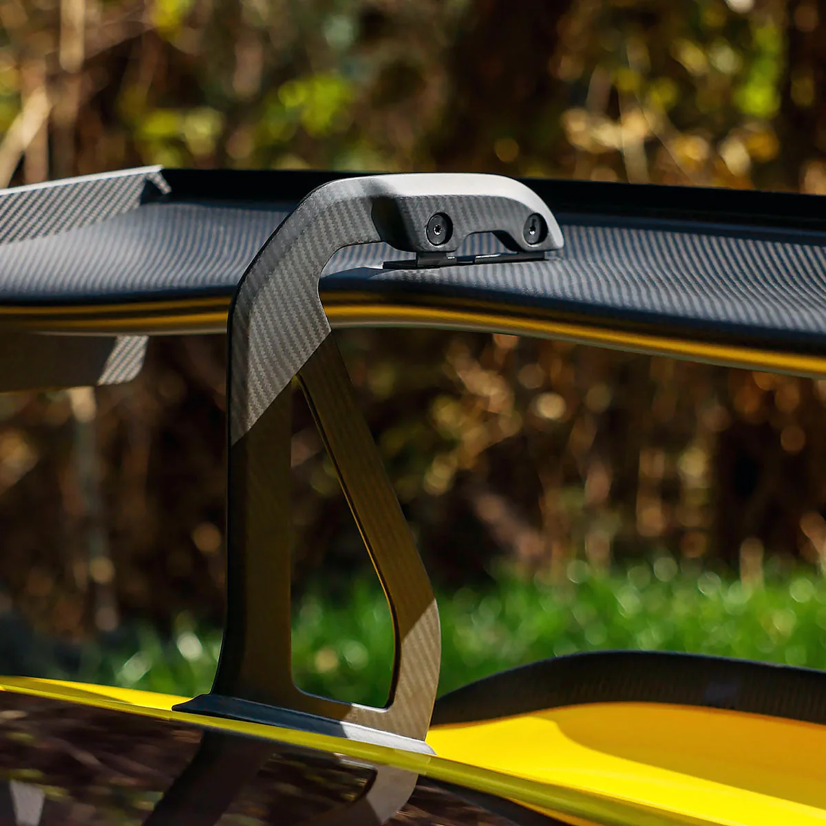 SilverRocket Dry Carbon 3" Wing Risers | Porsche GT4 RS - Image 2