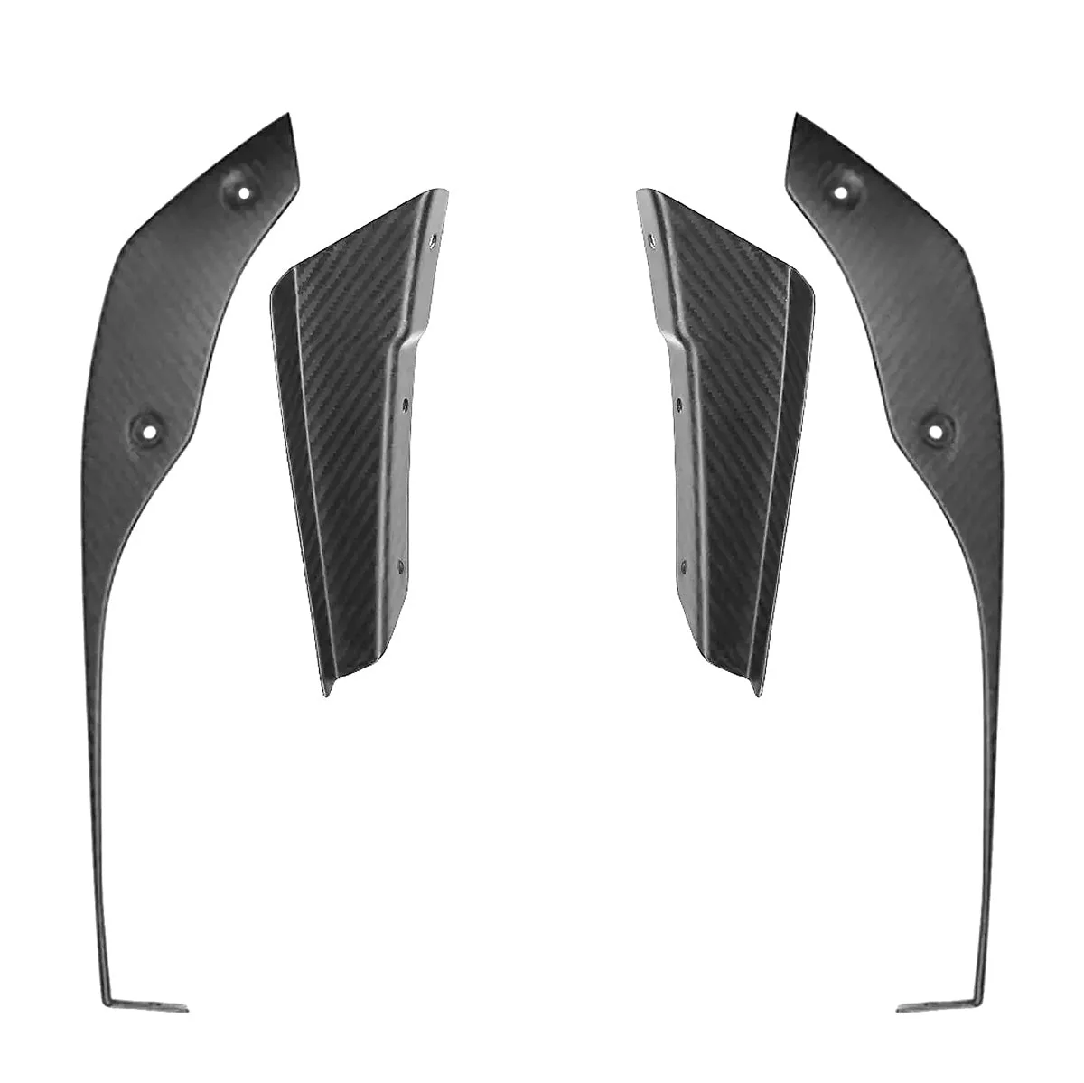 SilverRocket Dry Carbon Fiber Clubsport Dive Plane & Lower Side Spoiler Pack - Image 3