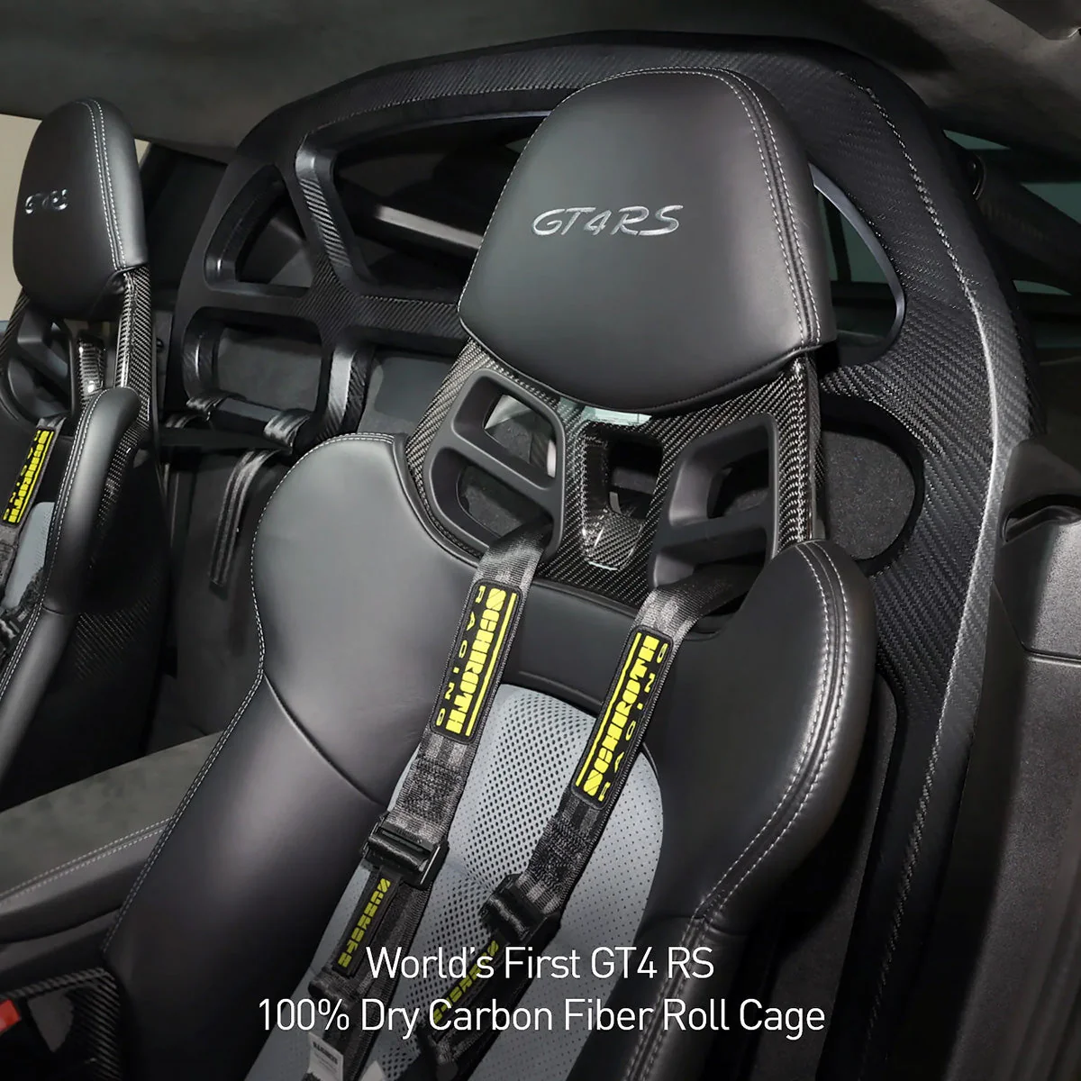 SilverRocket Dry Carbon Fiber Roll Bar for Porsche Cayman 718/981 | FIA Certified - Image 10