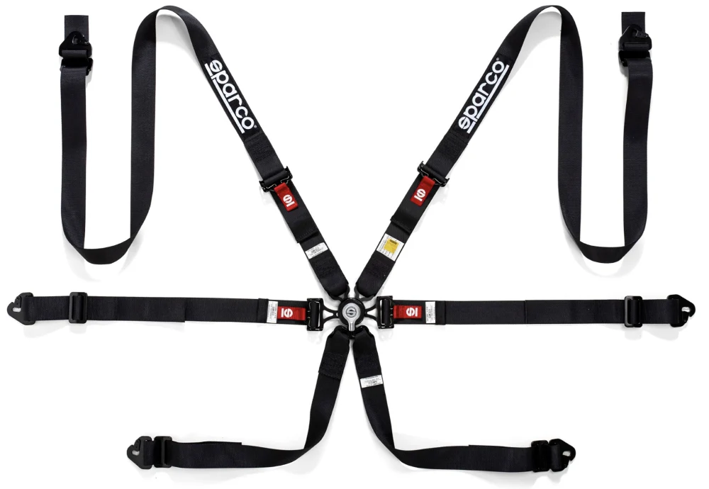 Sparco 6 Point Racing Harness | 2" Steel (Pull Down) - Image 3
