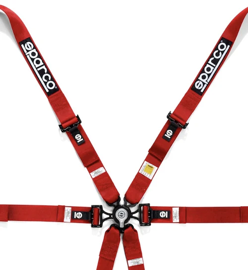 Sparco 6 Point Racing Harness | 2" Steel (Pull Down) - Image 4
