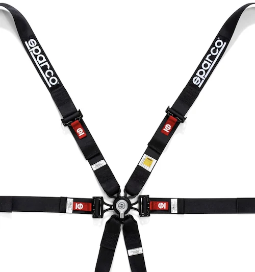 Sparco 6 Point Racing Harness | 2" Steel (Pull Down) - Image 6