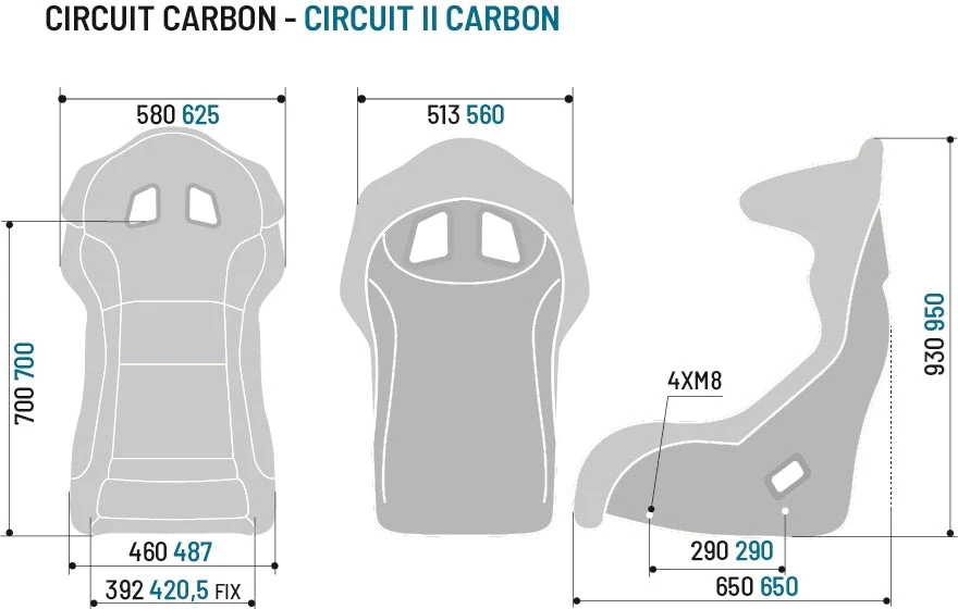 Sparco Circuit / Circuit II Carbon Fiber Racing Seat - Image 8