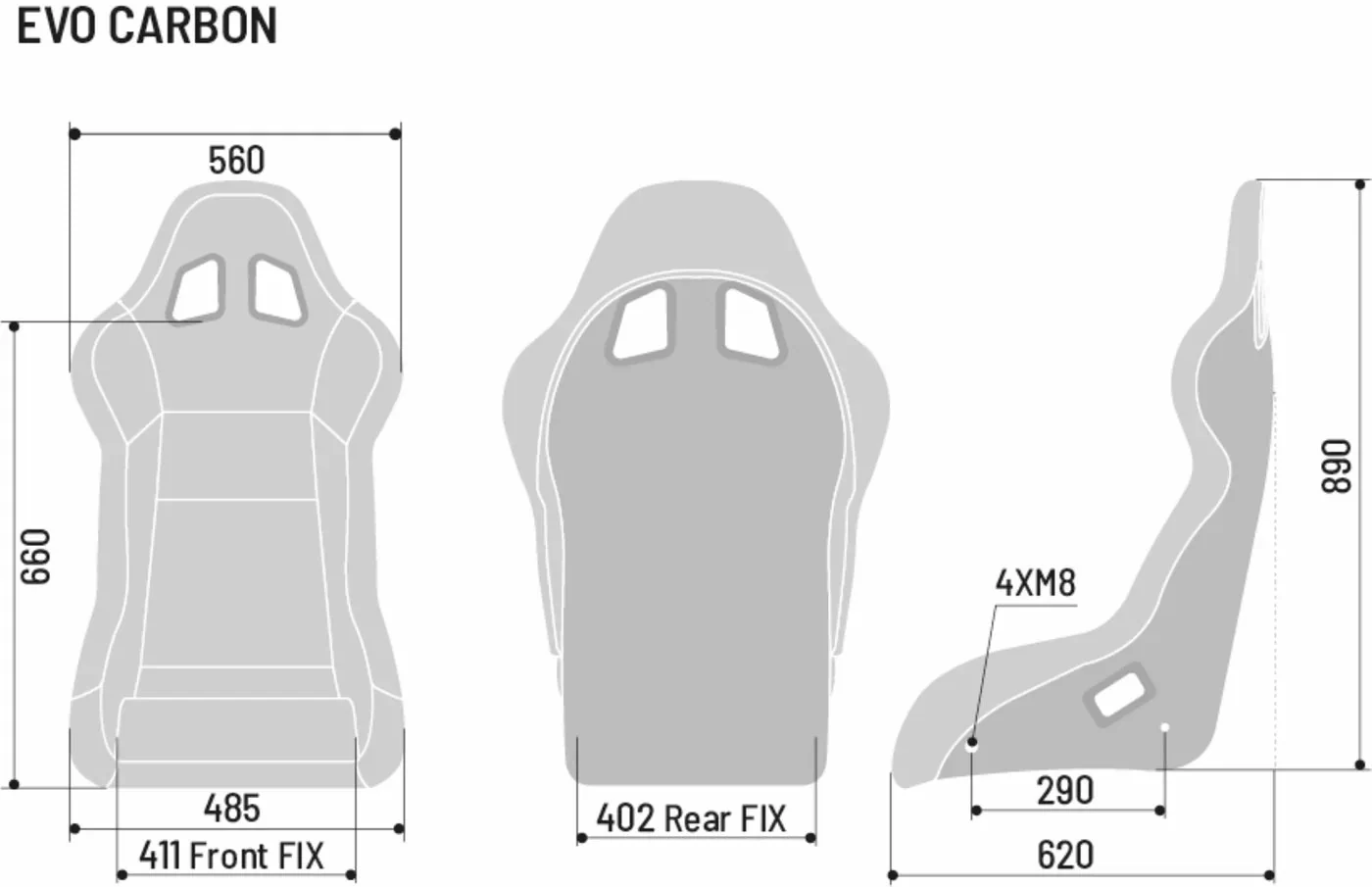 Sparco EVO Performance Carbon Fiber Racing Seat | Med, Large or XL - Image 5
