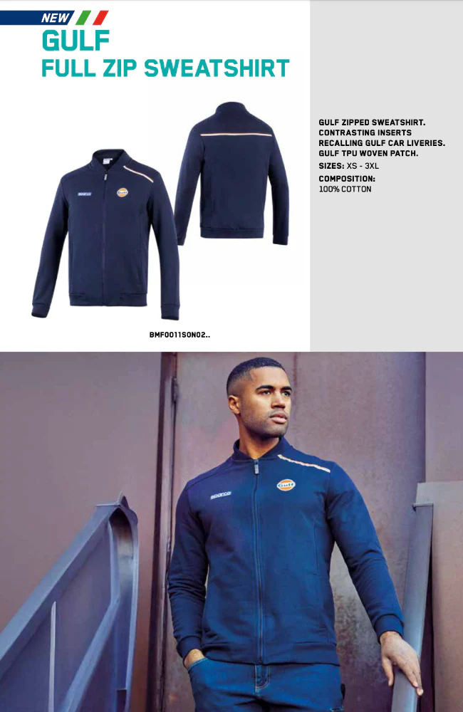 Sparco Gulf Full Zip Sweatshirt - Image 5