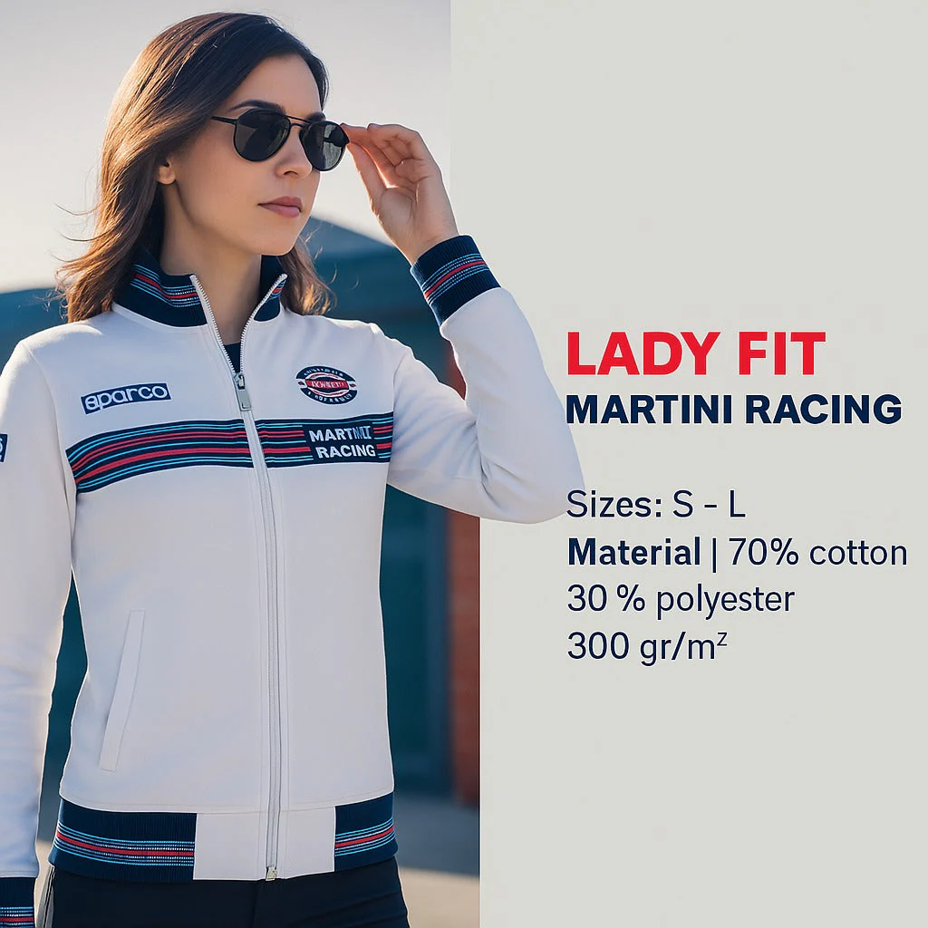 Sparco Martini Lady Zip Sweatshirt - Image 5