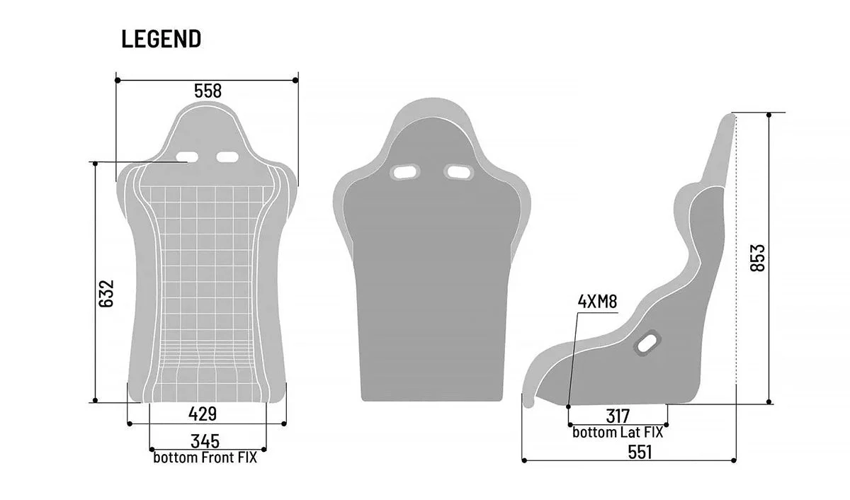 Sparco Martini Legend Kevlar Racing Seat - Image 6