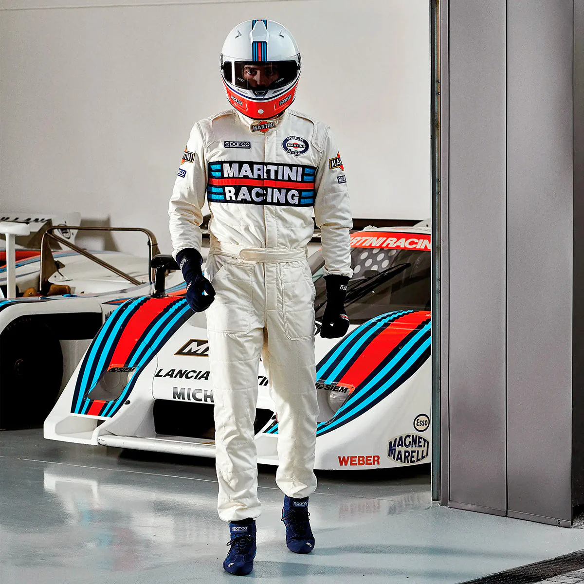 Sparco Martini Racing Driver Suit (White) - Image 8