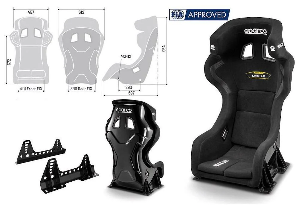 Sparco Pro Master Racing Seat | FIA 8855-2021 - Image 4