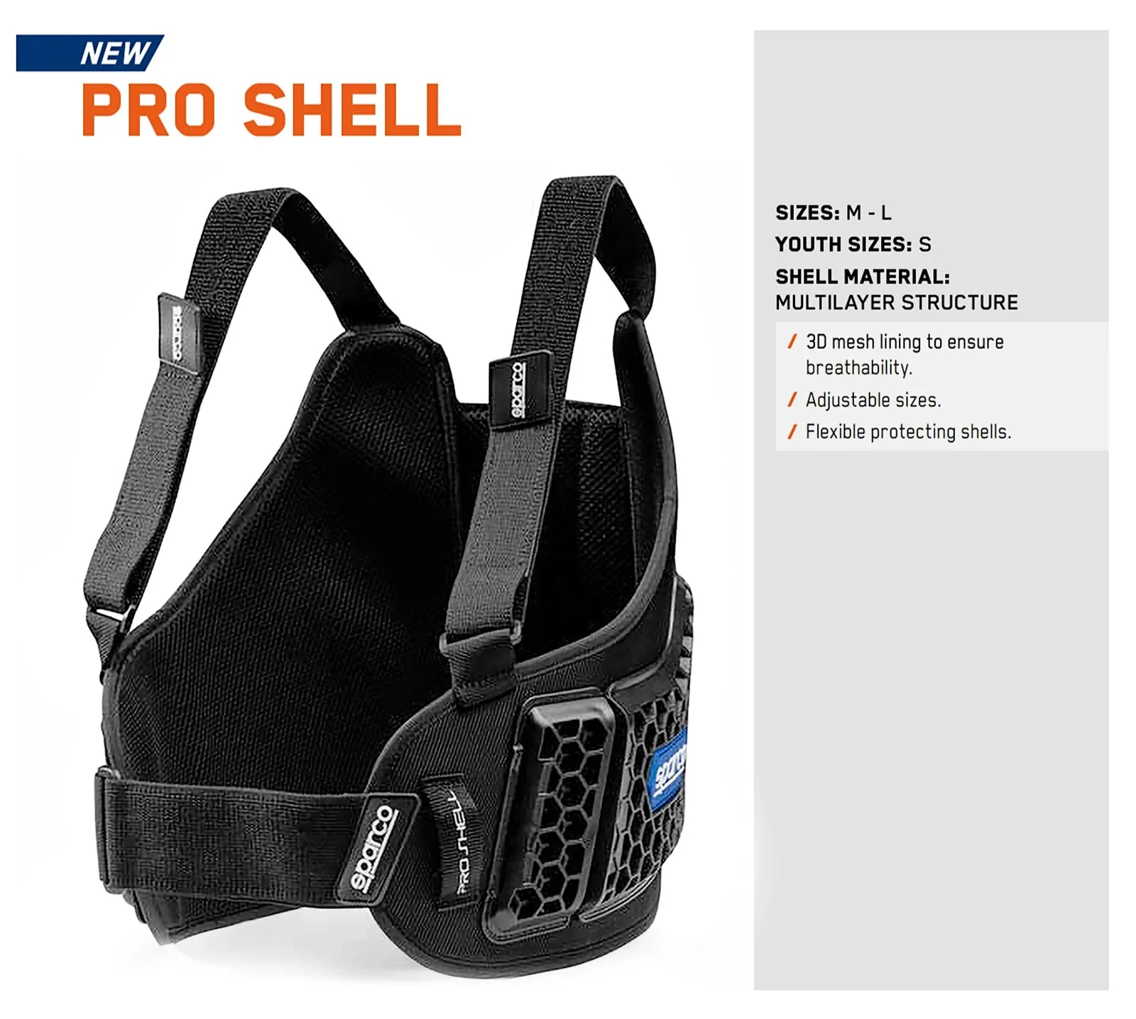 Sparco PRO Shell Rib Protection Vest - Image 5
