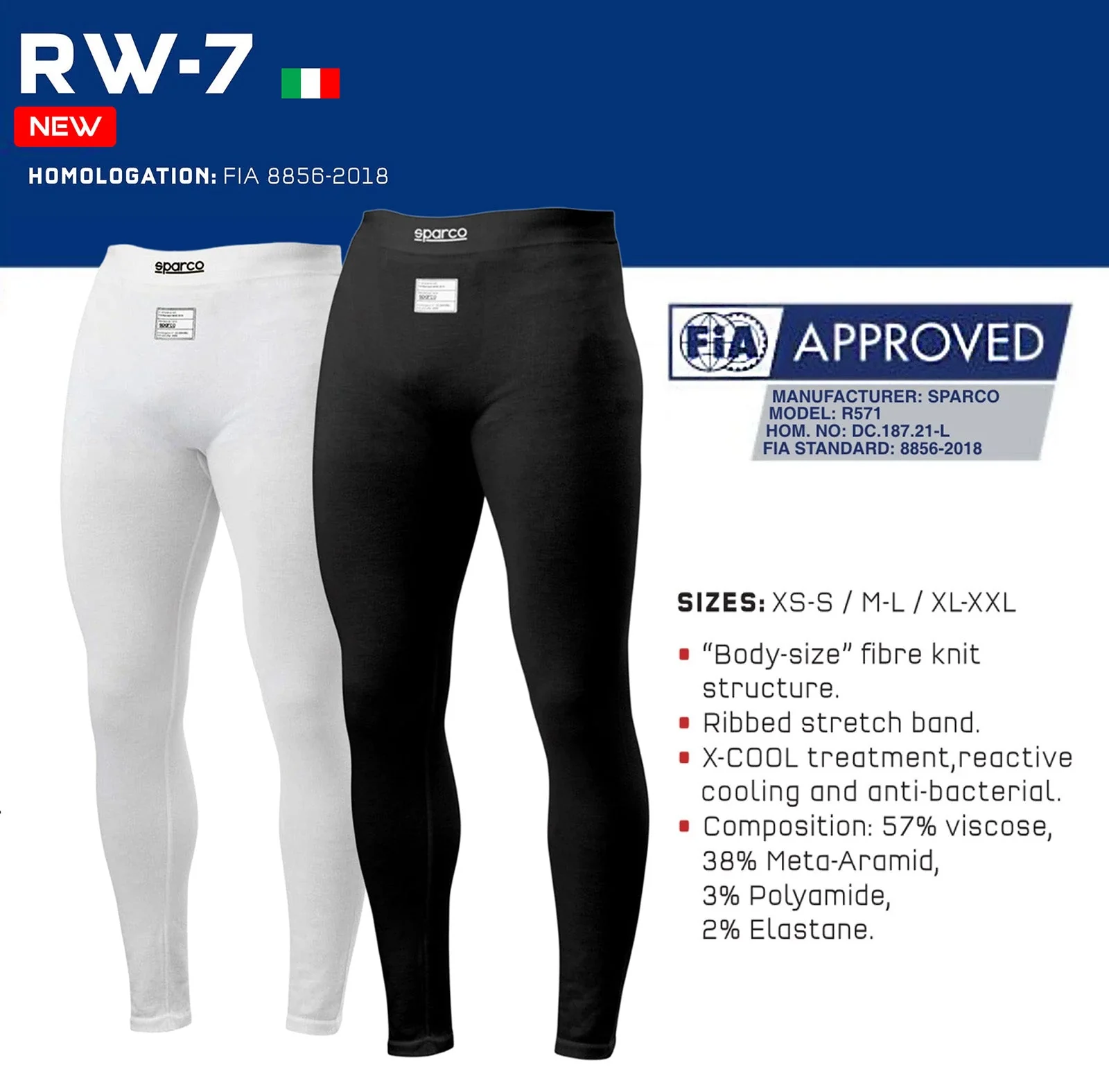 Sparco RW-7 Nomex Pants - Image 3