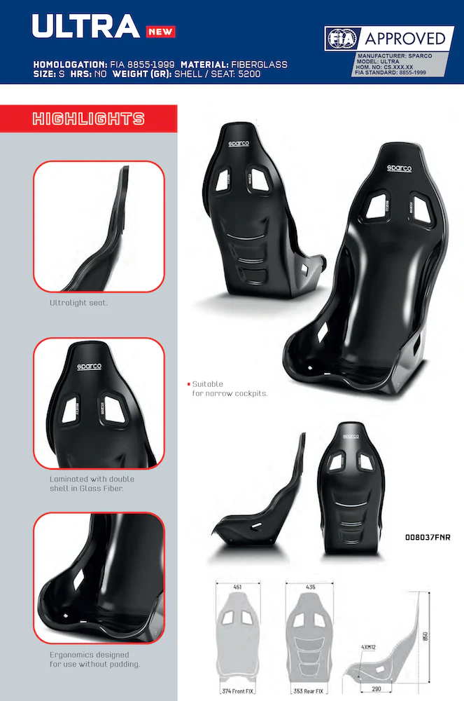 Sparco ULTRA Racing Seat - Image 2