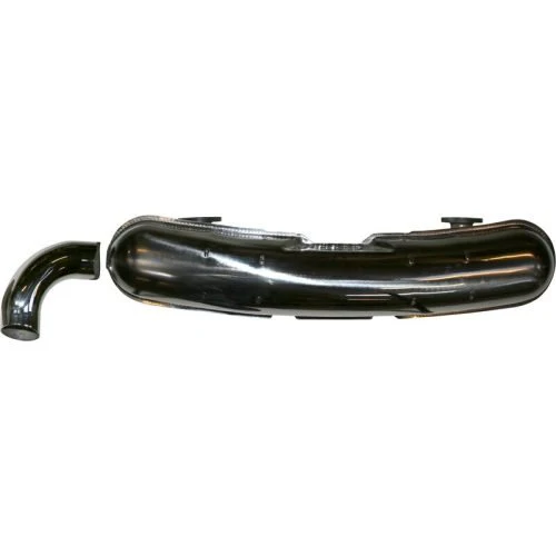 SPORT MUFFLER WITH SINGLE OUTLET-84 MM, POLISHED STAINLESS STEEL, LOOSE TAILPIPE - Image 2