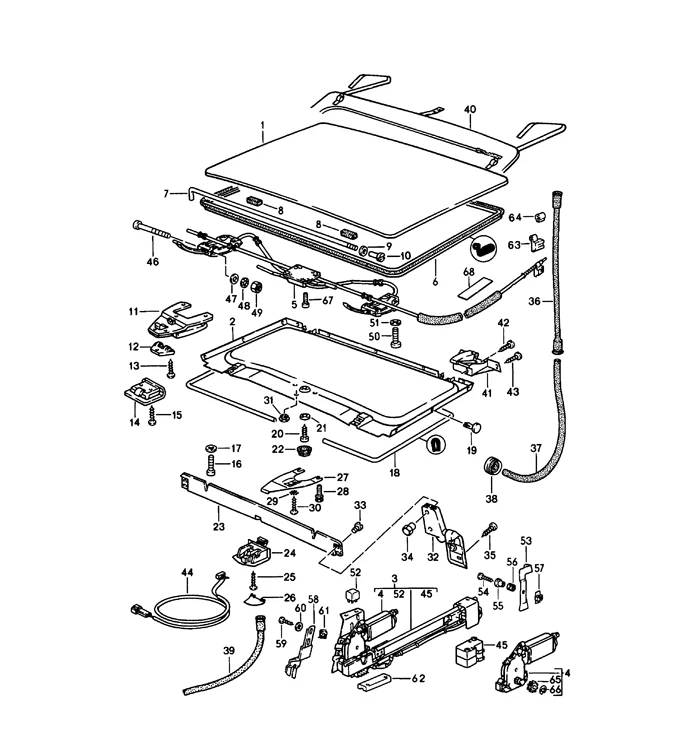 Sunroof Seal for Porsche 924, 944 and 968 (1986-91) - Image 3