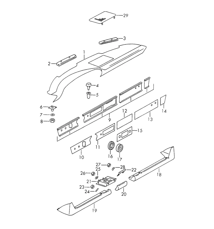Upper Left Dash Defrost Vent Trim for Porsche 911 - Image 2