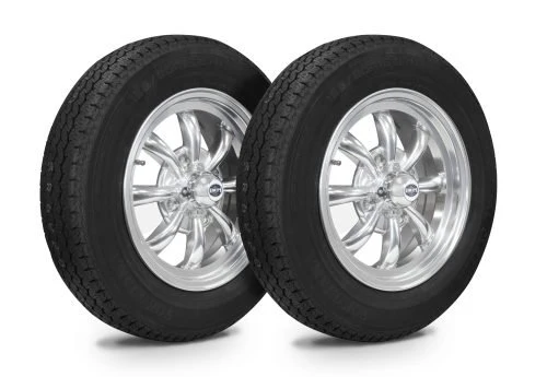 Wheel & Tire Combo GT-8 Polished 5.5x15 - 4/130, Yokohama GT Special 165/80R15