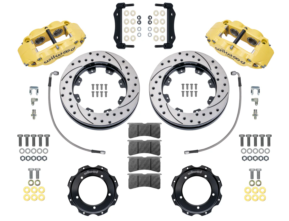 Wilwood Forged Narrow Superlite 4R Front Brake Kit for Porsche 911S, 911SC and Carrera Models with 3.5" Struts (1969-89) - Image 6