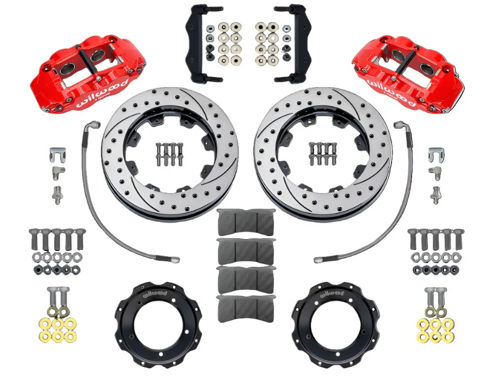 Wilwood Forged Narrow Superlite 4R Front Brake Kit for Porsche 911S, and 911SC Models with 3.5" Struts (1969-83)