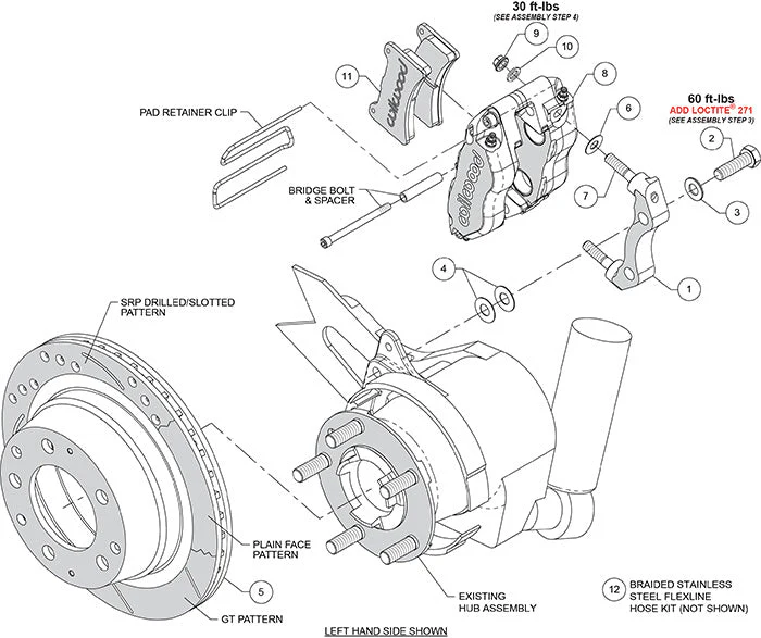 Wilwood Narrow Dynapro-P Radial Rear Brake Kit for Porsche 911/912 Models (1969-83) - Image 8