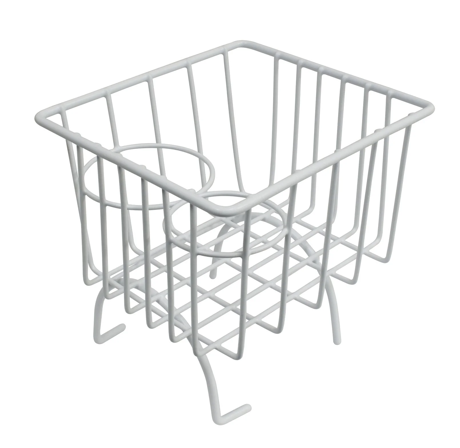 Wire Hump Basket, White, Type 1