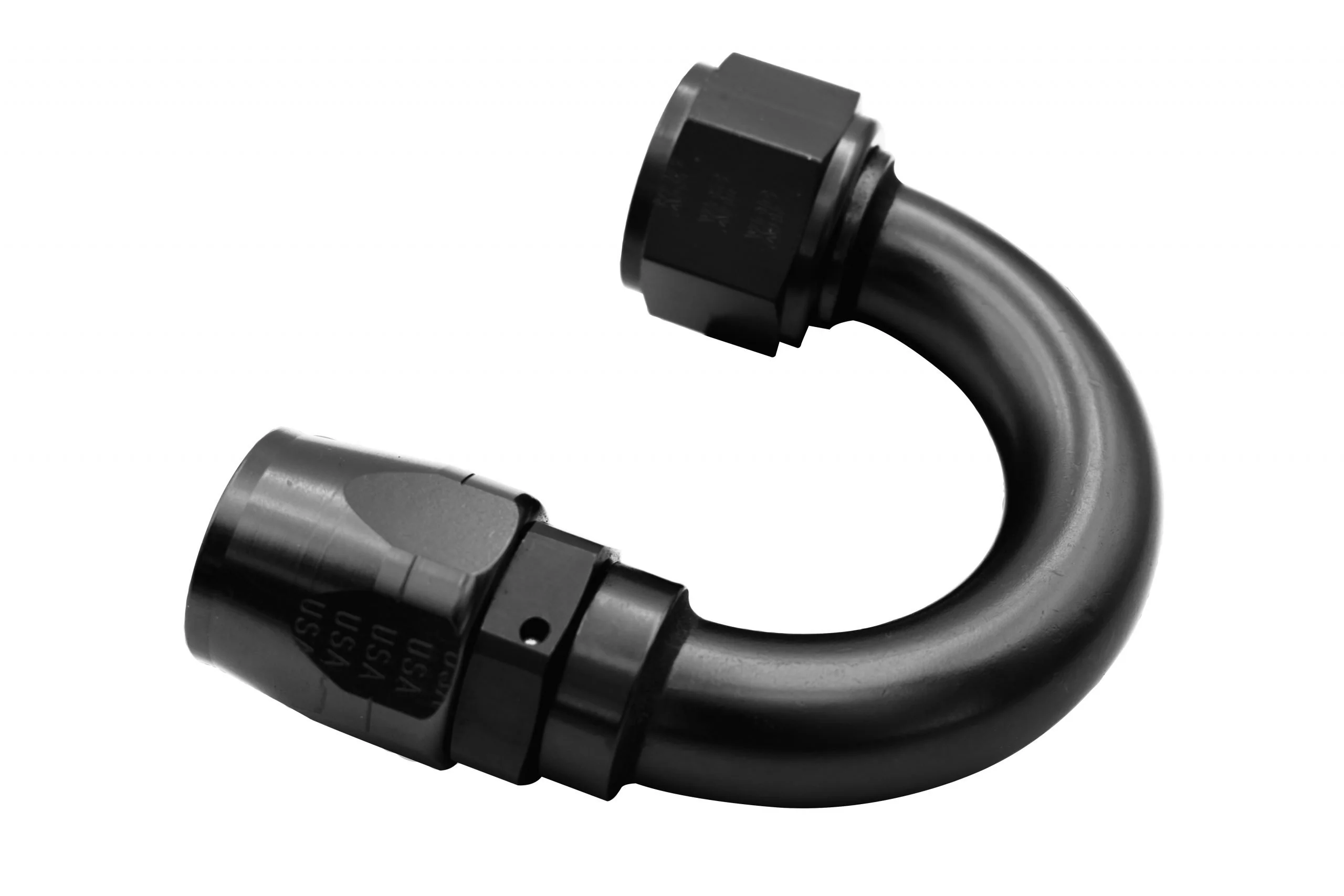 XRP -12 180º Double Swivel Hose End - Aluminum - Black